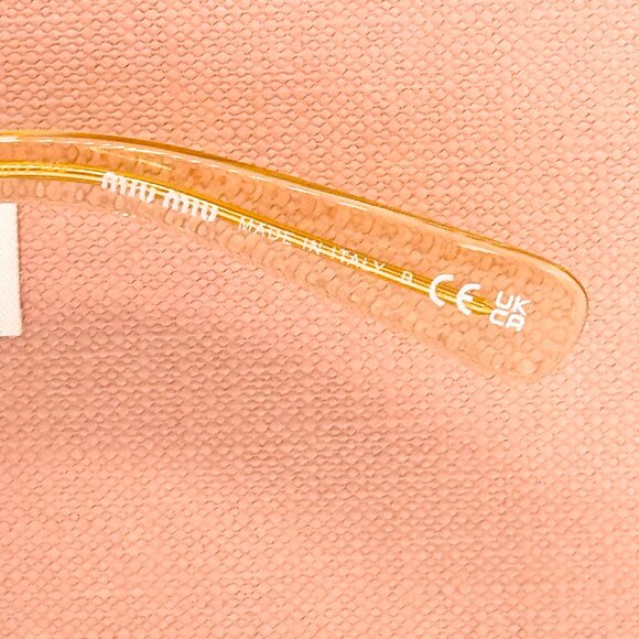 NEW MIU MIU SMU 08Z 11T40F SQUARE WOMEN SUNGLASSES MU08ZS NUDE EYEWEAR MU 08ZS - Picture 9 of 10